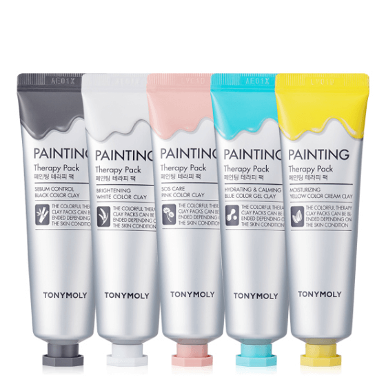 Цветные маски для лица на основе глины Tony Moly Painting Therapy Pack