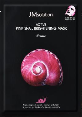 Ультратонкая маска с муцином улитки JMsolution Active Pink Snail Brightening Mask Prime