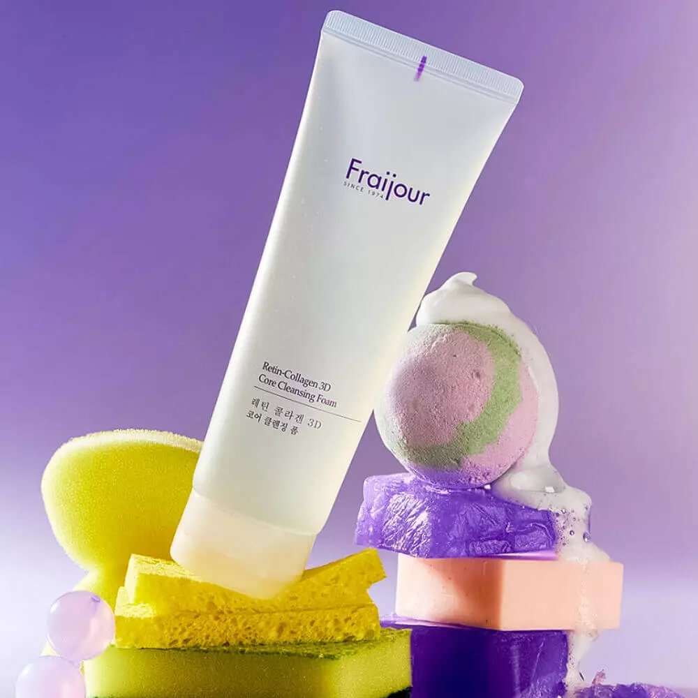 Мягкая антивозрастная пенка для умывания с коллагеном Fraijour Retin-Collagen 3D Core Cleansing Foam